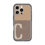 スリムプロテクションプレミアムケース with MagSafe［ オリジナル - initial two tone - C brown ］