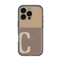 スリムプロテクションプレミアムケース with MagSafe［ オリジナル - initial two tone - C brown ］