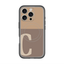 スリムプロテクションプレミアムケース with MagSafe［ オリジナル - initial two tone - C brown ］