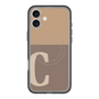 スリムプロテクションプレミアムケース with MagSafe［ オリジナル - initial two tone - C brown ］