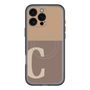 スリムプロテクションプレミアムケース with MagSafe［ オリジナル - initial two tone - C brown ］