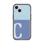 スリムプロテクションプレミアムケース with MagSafe［ オリジナル - initial two tone - C blue ］