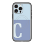 スリムプロテクションプレミアムケース with MagSafe［ オリジナル - initial two tone - C blue ］