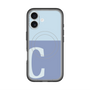 スリムプロテクションプレミアムケース with MagSafe［ オリジナル - initial two tone - C blue ］