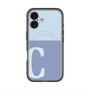 スリムプロテクションプレミアムケース with MagSafe［ オリジナル - initial two tone - C blue ］
