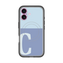 スリムプロテクションプレミアムケース with MagSafe［ オリジナル - initial two tone - C blue ］