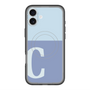 スリムプロテクションプレミアムケース with MagSafe［ オリジナル - initial two tone - C blue ］