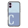 スリムプロテクションプレミアムケース with MagSafe［ オリジナル - initial two tone - C blue ］