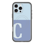 スリムプロテクションプレミアムケース with MagSafe［ オリジナル - initial two tone - C blue ］
