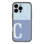 スリムプロテクションプレミアムケース with MagSafe［ オリジナル - initial two tone - C blue ］