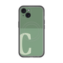 スリムプロテクションプレミアムケース with MagSafe［ オリジナル - initial two tone - C green ］