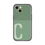 スリムプロテクションプレミアムケース with MagSafe［ オリジナル - initial two tone - C green ］