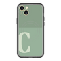 スリムプロテクションプレミアムケース with MagSafe［ オリジナル - initial two tone - C green ］