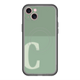 スリムプロテクションプレミアムケース with MagSafe［ オリジナル - initial two tone - C green ］