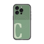 スリムプロテクションプレミアムケース with MagSafe［ オリジナル - initial two tone - C green ］