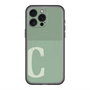 スリムプロテクションプレミアムケース with MagSafe［ オリジナル - initial two tone - C green ］