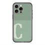スリムプロテクションプレミアムケース with MagSafe［ オリジナル - initial two tone - C green ］