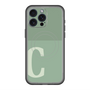スリムプロテクションプレミアムケース with MagSafe［ オリジナル - initial two tone - C green ］