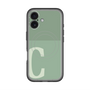 スリムプロテクションプレミアムケース with MagSafe［ オリジナル - initial two tone - C green ］