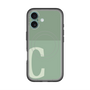 スリムプロテクションプレミアムケース with MagSafe［ オリジナル - initial two tone - C green ］