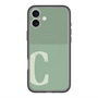 スリムプロテクションプレミアムケース with MagSafe［ オリジナル - initial two tone - C green ］