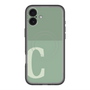 スリムプロテクションプレミアムケース with MagSafe［ オリジナル - initial two tone - C green ］