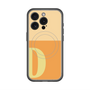 スリムプロテクションプレミアムケース with MagSafe［ オリジナル - initial two tone - D orange ］