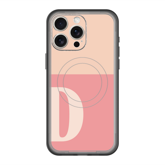 スリムプロテクションプレミアムケース with MagSafe［ オリジナル - initial two tone - D pink ］