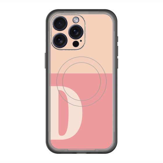 スリムプロテクションプレミアムケース with MagSafe［ オリジナル - initial two tone - D pink ］