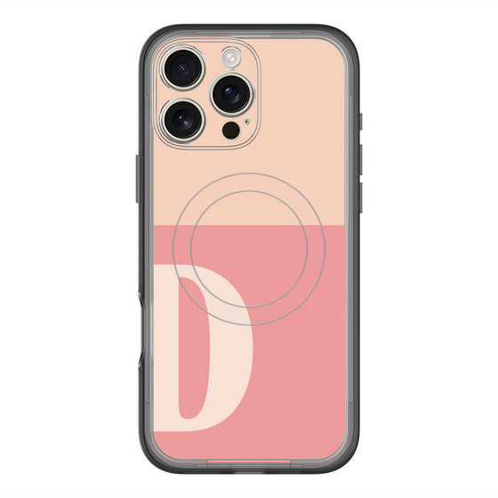 スリムプロテクションプレミアムケース with MagSafe［ オリジナル - initial two tone - D pink ］