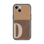 スリムプロテクションプレミアムケース with MagSafe［ オリジナル - initial two tone - D brown ］