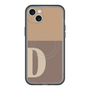 スリムプロテクションプレミアムケース with MagSafe［ オリジナル - initial two tone - D brown ］