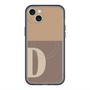 スリムプロテクションプレミアムケース with MagSafe［ オリジナル - initial two tone - D brown ］