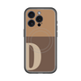 スリムプロテクションプレミアムケース with MagSafe［ オリジナル - initial two tone - D brown ］