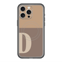 スリムプロテクションプレミアムケース with MagSafe［ オリジナル - initial two tone - D brown ］