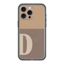 スリムプロテクションプレミアムケース with MagSafe［ オリジナル - initial two tone - D brown ］