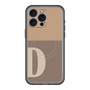 スリムプロテクションプレミアムケース with MagSafe［ オリジナル - initial two tone - D brown ］