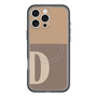 スリムプロテクションプレミアムケース with MagSafe［ オリジナル - initial two tone - D brown ］