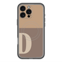 スリムプロテクションプレミアムケース with MagSafe［ オリジナル - initial two tone - D brown ］