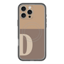 スリムプロテクションプレミアムケース with MagSafe［ オリジナル - initial two tone - D brown ］