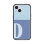 スリムプロテクションプレミアムケース with MagSafe［ オリジナル - initial two tone - D blue ］