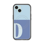 スリムプロテクションプレミアムケース with MagSafe［ オリジナル - initial two tone - D blue ］