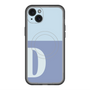 スリムプロテクションプレミアムケース with MagSafe［ オリジナル - initial two tone - D blue ］