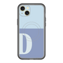 スリムプロテクションプレミアムケース with MagSafe［ オリジナル - initial two tone - D blue ］