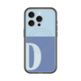 スリムプロテクションプレミアムケース with MagSafe［ オリジナル - initial two tone - D blue ］