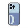 スリムプロテクションプレミアムケース with MagSafe［ オリジナル - initial two tone - D blue ］