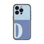 スリムプロテクションプレミアムケース with MagSafe［ オリジナル - initial two tone - D blue ］