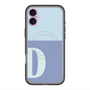 スリムプロテクションプレミアムケース with MagSafe［ オリジナル - initial two tone - D blue ］