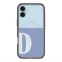 スリムプロテクションプレミアムケース with MagSafe［ オリジナル - initial two tone - D blue ］
