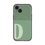 スリムプロテクションプレミアムケース with MagSafe［ オリジナル - initial two tone - D green ］